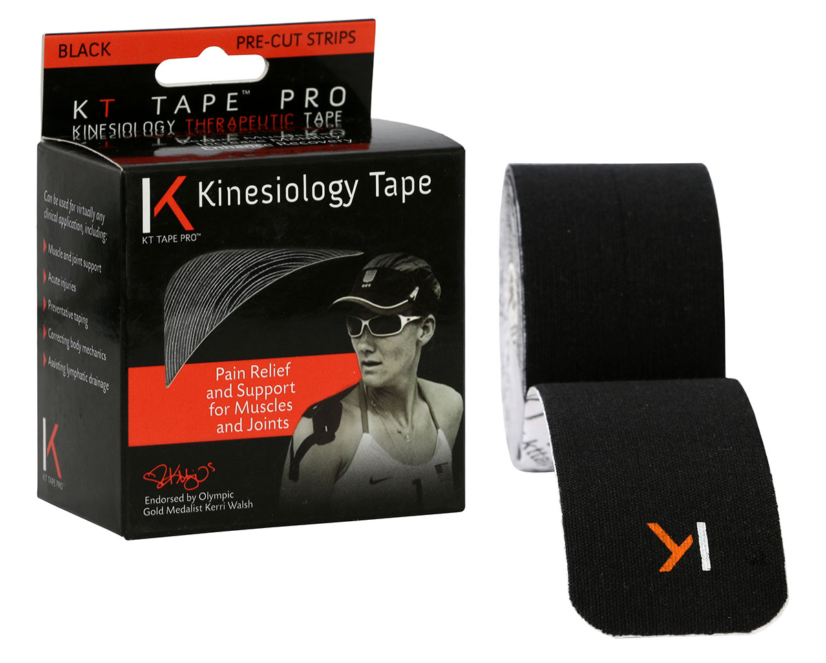 KT tape pro, 2"x20\' black precut