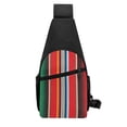 thumbnail image 3 of Disketp Sling Backpack,Multipurpose Crossbody Shoulder Bag Travel Hiking Daypack-Mexican Serape Blanket Stripes, 3 of 6