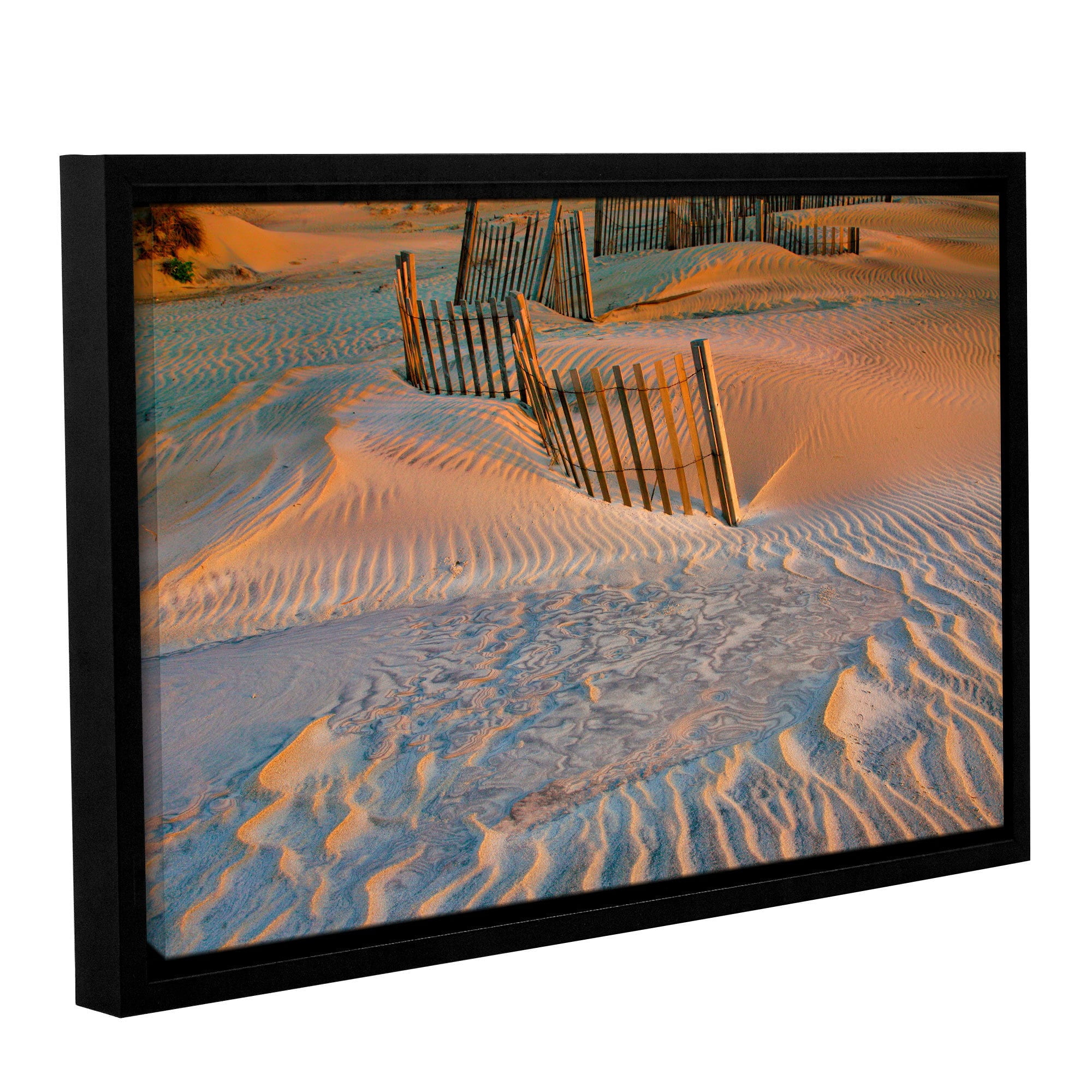ArtWall Steve Ainsworth "Dune Patterns II" Gallery-Wrapped Floater-Framed Canvas