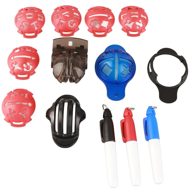 Kit De Alineación De Marcadores De Pelotas De , 12 Piezas, Plantilla De Revestimiento De 6 Bolas, 3 Rotuladores, Mejora Las Habilidades De , Hace Que El Sea