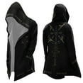 thumbnail image 3 of Relaxed Fit Norse Mythology Hooded Jacket Streetwear Long Sleeve Cardigan Coat, 3 of 4