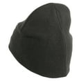 thumbnail image 2 of California Letter Embroidered Big Size 8 Inch New Solid Color Short Beanie - Charcoal XL-3XL, 2 of 5