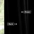 thumbnail image 2 of Galenzoov 40*102 inch 2 Panels Pinch Pleated Velvet Curtains for Home, Blackout Heat Blocking Window Curtains with Hooks for Bedroom,Living room,Office,Black, 2 of 9
