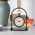 thumbnail image 6 of MODE HOME Vintage Metal Table Clock, Farmhouse Table Clock, Small Black Silent Non-Ticking Battery Operated Desk and Shelf Clocks for Home Kitchen Living Room Bedroom Decor, 6 of 7