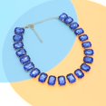 thumbnail image 5 of Rhinestone Gemstone Choker Collar Necklace for Women Sparkly Colorful Emerald Neck Chain Statement Necklace, 5 of 6