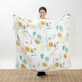 thumbnail image 2 of Carstens, Inc. Ultra Premium Super Soft Plush Sherpa Fleece Oversized Throw Blanket 54" x 68", Sunflower, 2 of 7