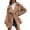 Coffee, variant on Vedolay Zip Up Jacket Womens Open Front Long Sleeve Button Down Cardigan with Pocket Army Green,L