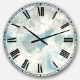 thumbnail image 1 of DesignArt Pale Blue Shade IV Large Wall Clock, 1 of 2