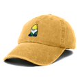thumbnail image 5 of Dalix Gnome Embroidered Cotton Baseball Cap Adjustable Dad Hat Mens in Washed Gold, 5 of 5