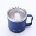 thumbnail image 4 of SHIJIU-New Tasse à Café en Acier Inoxydable Isolée sous Vide 16 oz avec Poignée et Couvercle (Bleu Marine, 16 oz - 2 Pack), 4 of 4