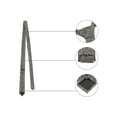thumbnail image 3 of INSPIRE CHIC Men's Self-Tied Solid Color Formal Slim Ties Dark Gray, 3 of 5