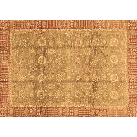 Ahgly Company Indoor Rectangle Oriental Brown Traditional Area Rugs, 2' x 4'