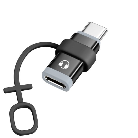 Adaptador MoKo Lightning a USB C Audio para iPhone/iPad negro