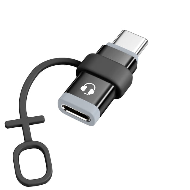 Adaptador MoKo Lightning a USB C Audio para iPhone/iPad negro