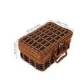 thumbnail image 2 of OULII Rectangular Storage Box Decorative Suitcase Multi 1Pack for Shopping, 2 of 8