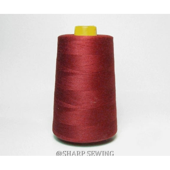 Teamwork 1 SPOOL DARK RED 100% POLYESTER SERGER QUILTING THREAD T27 6000 YARDS #692