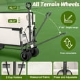thumbnail image 4 of Chariot Pliable et Rabattable : inCart Qui Se Transforme en Chaise pour Personne, avec Roues Extra Larges Tout-Terrain et Poignée Réglable, Charge en Lb et L Chariot d'Extérieur Pliable pour le Camping, les Sports, 4 of 7