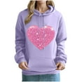 thumbnail image 5 of Inverlee Valentines Day Sweatshirt Women Sweet Love Heart Graphic Sweatshirts Trendy Pullover Sweater Tops Round Neck Gifts Long Sleeve Tops for Women, 5 of 5