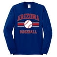 thumbnail image 2 of Wild Bobby City of Arizona Baseball Fantasy Fan Sports Men's Long Sleeve T-Shirt, Royal, Medium, 2 of 6