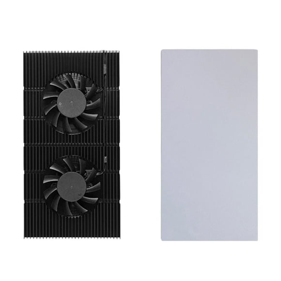 lionlar GPU Backplate Radiator W/Dual PWM Fan Memory Cooling Fans for RTX 3090 3080 3070