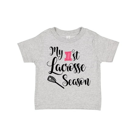 

Inktastic My 1st Lacrosse Season Gift Toddler Toddler Girl T-Shirt