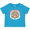 thumbnail image 3 of Inktastic Sloth Yoga Rainbow Girls Baby T-Shirt, 3 of 5