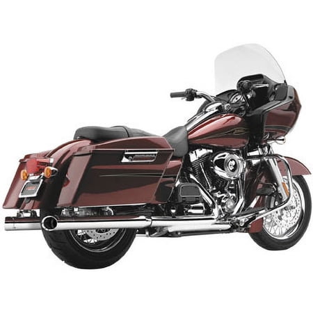 3 Inch Slip-On Chrome Mufflers with Tips for 1995-2011 HD FL Touring Models