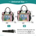 thumbnail image 4 of FORMRS Insulated Lunch Bag Unisex Large Capacity with Shoulder Strap, Pink Seaside Boat, 4 of 6