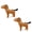 2PK Brown Horse, variant on Tuffy® - Mighty® Horse Dog Toy: Ultra Durable Plush Toy with Multiple Layers & Reinforced Seams, Washable and Floats , Vinyl Ball & Fleece