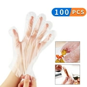 100 Pcs Disposable Gloves Food Prep Glove Safety Gloves for Cooking Food Handling Kitchen Barbecue Cleaning