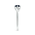 thumbnail image 3 of Angara Natural 0.6 Ct. Blue Sapphire Solitaire Ring in Sterling Silver for Women (Ring Size: 3.5), 3 of 9