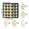 thumbnail image 6 of JLFNYA Christmas Ball Ornaments, 25 Pcs Christmas Balls, Christmas Tree Decorations, Christmas Tree Ornament, Christmas Ornaments Sets, Cute Christmas Decor, Holiday Decor, 6 of 7