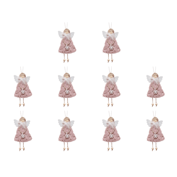 Adornos Juguete para Niña Ángel Navidad Muñecas Lindas Bebés Regalos () Rosa