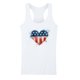 thumbnail image 5 of Cuello redondo para mujer Día de la Independencia Impresión Sin mangas Casual Chaleco suelto Tops Fridja  gh93, 5 of 5