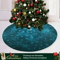 thumbnail image 6 of Coolnut 47.2" Blue Snowflake Christmas Tree Skirt, Soft Christmas Tree Mat Merry Xmas Tree Skirt Ornaments for Indoor Outdoor Farmhouse Holiday Party Decoration, 6 of 6
