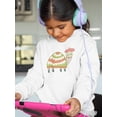 thumbnail image 2 of Smartprints Toddlers Graphic Hoodie - Turtle With A Hat - Casual Fit Cotton Blend, 2 of 4