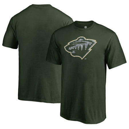 Minnesota Wild T-shirt - Minnesota Wild Fanatics Branded Youth Static Logo T-Shirt - Green
