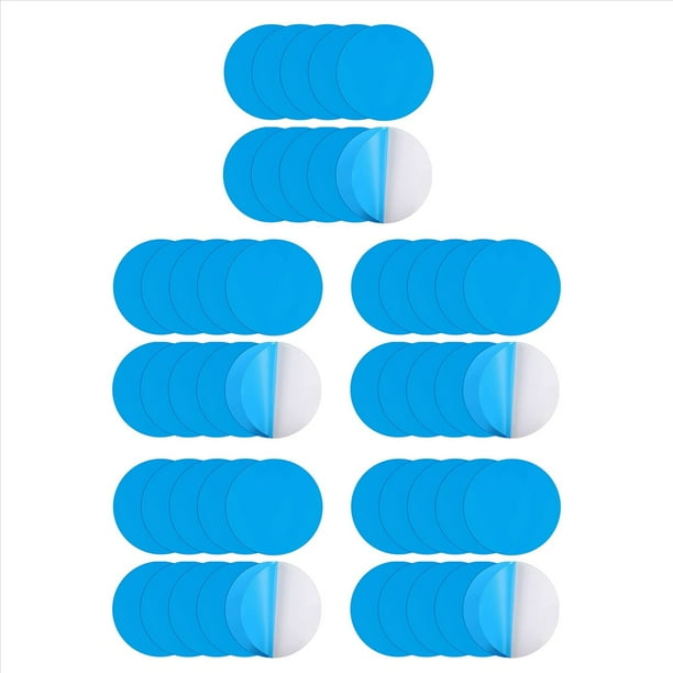 Parches de Reparación Autoadhesivos para Piscinas, Paquete de 50 Kit de Reparación de Piscinas de PVC, Piscina de Reparación Subacuática Autoadhesiva