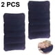 thumbnail image 1 of Almohada inflable, paquete de 2 almohadas compresibles, cómoda almohada inflable flocada para la siesta, soporte ergonómico para el cuello y la zona lumbar para acampar, oficina, viajes,, 1 of 8