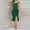 Army Green off shoulder midi dress a1, variant on Women's Off Shoulder Sleeveless High Low Ruffle Midi Dress Elegant Party Slim Fit Asymmetric Hem Casual Summer Dresses, Black S