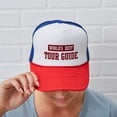thumbnail image 6 of CafePress - Worlds Best Tour Guide - Adjustable Unisex Printed Trucker Hat with Mesh Back, 6 of 10
