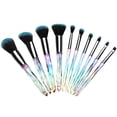 thumbnail image 1 of Juego de brochas de maquillaje, 10 piezas de brochas de maquillaje profesional Kabuki Foundation Powder Corrector Brush Eye Brow Brush Bronzer, Blending, Cosmetic Brushes Makeup Tool, Purple brillar Hogar, 1 of 5