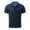 Navy, variant on JTieacloth Button Casual Tee Collared Male's Shirt Button Up Turn Down Lapel Short Sleeve Solid Color Sports Shirt Black L