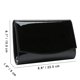 thumbnail image 5 of Bolso de mano CHARMING TAILOR con solapa de charol para mujer, color negro, 5 of 7