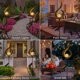 thumbnail image 4 of Luces solares para exteriores, luces de estaca para jardín, luces LED impermeables de regalo de Navidad para camino, césped, patio o patio (bronce), 4 of 5