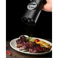 thumbnail image 6 of Uncahome 2 Pack Electric Salt and Pepper Grinder Set, Battery Powered - Automatic Salt Pepper Mill Grinder, Black, 6 of 8