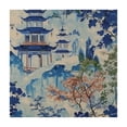 thumbnail image 4 of WYYP Pagodas, Trees, Orientalism Square Tablecloth for Picnic Dining Kitchen Farmhouse 100% Polyester Fiber 52*52, 4 of 8