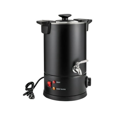 1000W 8L/270Oz Stainless Steel Electric Commercial Coffee Urn / Percolator Coffee Pot,30-110°C/86-230°F