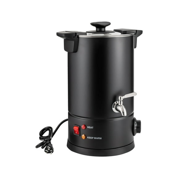 1000W 8L/270Oz Stainless Steel Electric Commercial Coffee Urn / Percolator Coffee Pot,30-110°C/86-230°F