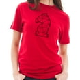 thumbnail image 3 of Big Size Chess Knight Graphic Design Printed Short Sleeve Cotton Jersey T-Shirt - Red XL, 3 of 4